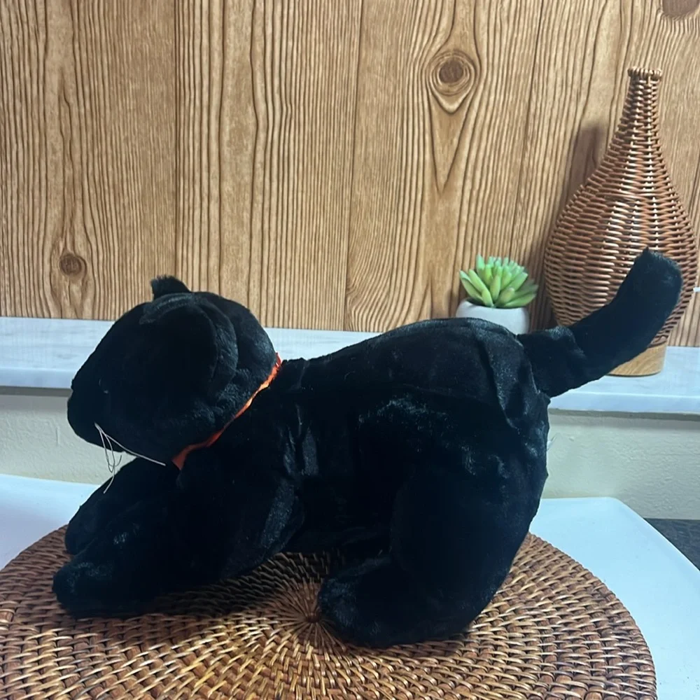 Fiesta 14” Crouching Black Cat Plush